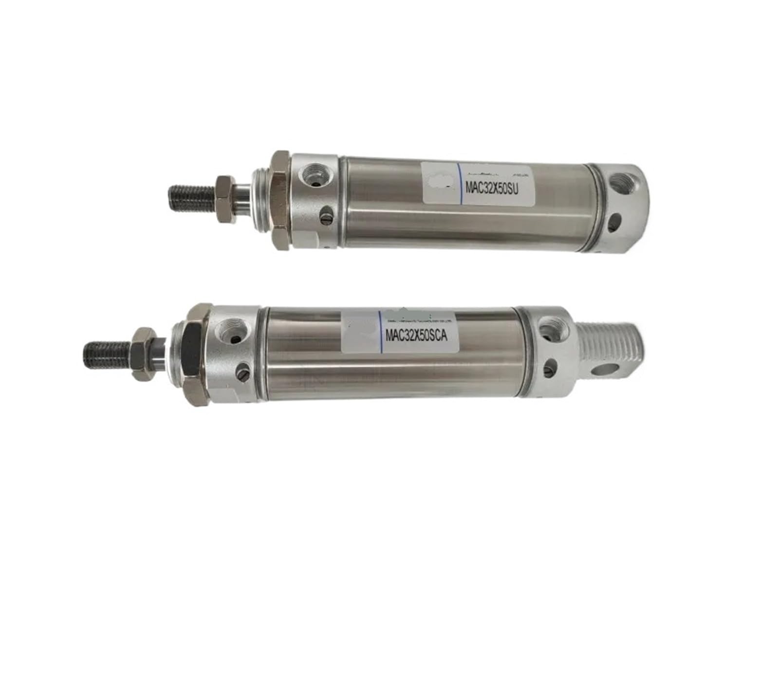 Mini vérin tampon pneumatique MAC25-75scm double effet pour guidage et serrage
