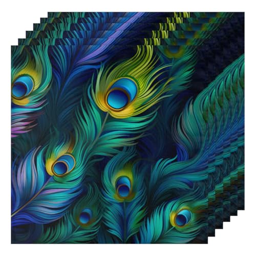Set de 6 Servilletas de Tela Multicolor 50.5x50.5 cm miniatura 1