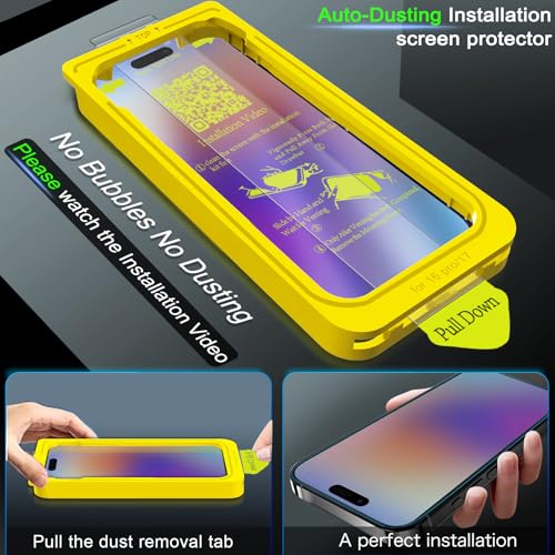 IMBZBK Matte Screen Protector for iPhone 17, Tempered Glass, 3+3 Pack by IMBZBK - Used condition - Image 2