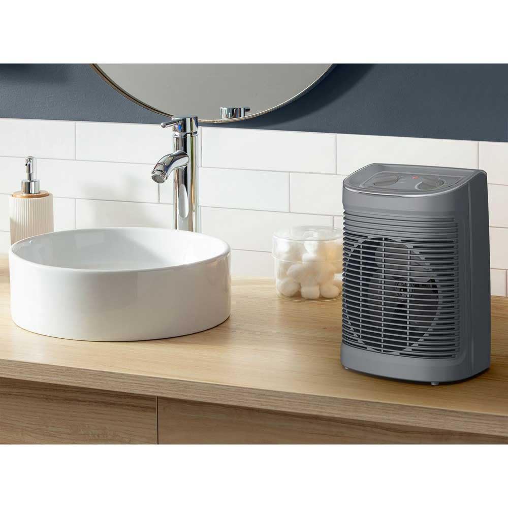 ROWENTA Instant Comfort Aqua, Termoventilatore, 2 Livelli di Potenza, Modalità Eco a1200W, Modalità Turbo a 2400W, SO6511