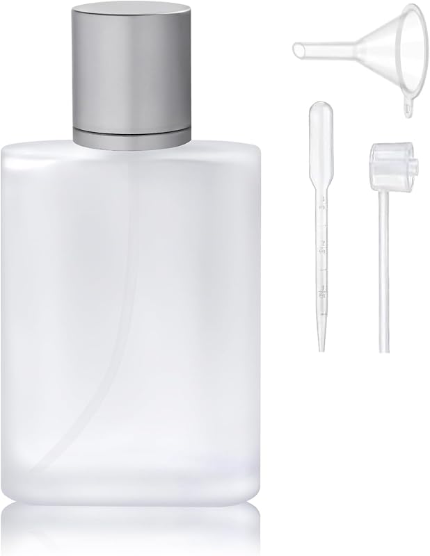 Frasco de Perfume Zoyraya com Spray de Vidro Recarregável 100 mL e Dispensadores