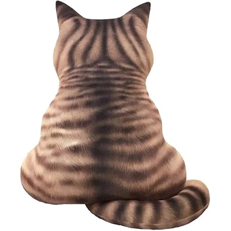 Amazon Co Jp Homehalo 猫抱き枕 柔らかく低反発クッション カバー洗える 添い寝枕 癒される抱き枕 可愛い 気持ちいい抱き枕 ネコぬいぐるみ 動物クッション 多機能 椅子 ソファー背当て ふわふわ 猫グッズ リアルインテリア クリスマスプレゼント ブラウン ホビー