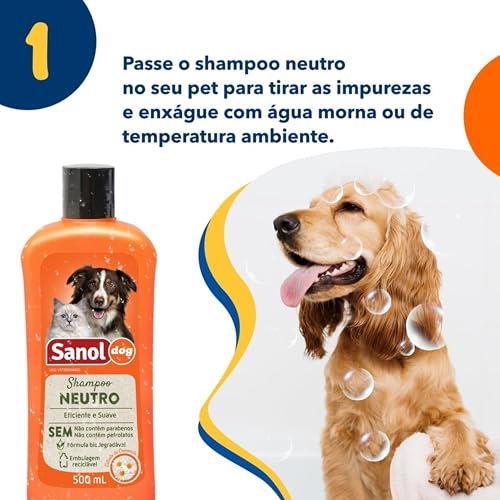 Sanol Dog Kit - Shampoo / Condicionador / Ganhe 1 Colônia Variado Verde