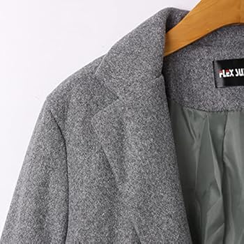 Herenjas winter, heren winter trenchcoat lange mouwen opstaande kraag winterjas warm slank lange windbreaker jassen mannen casual jas business outwear, Kaki, M