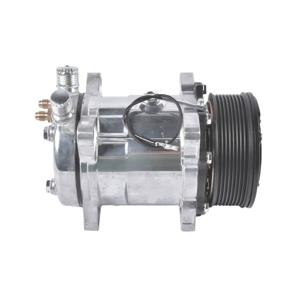 Zdcvfmhqb Onecolor A C Compressor With Clutch Ap01 Hc5002c Compatible With Sanden 508 Style 8 Groove Serpentine Belt