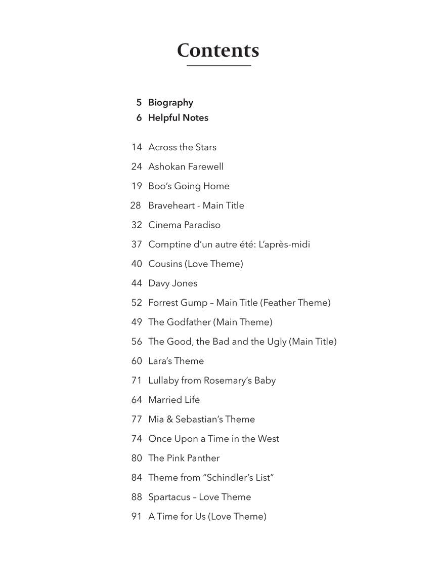Movie Themes for Classical Guitar 20 Popular Film Scores Solo