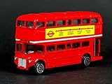 London Red Bus (Small) - Double Decker Red Bus Model Made of Die Cast Metal and Plastic Parts - Image 6