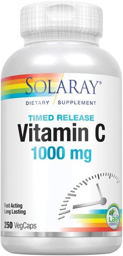 Solaray C Two-Stage Timed Release Supplement, 1000mg, 250 Count