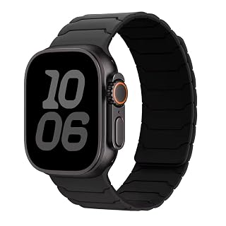 UniqTry Dual Color Silicone Strong Magnetic Sport Watch Strap Band Compatible with 38/40/41mm Bands Lightweight & Comfortable For Apple Watch ultra 3 2 11 10 9 8 7 6 5 4 SE 3 - Sky Blue