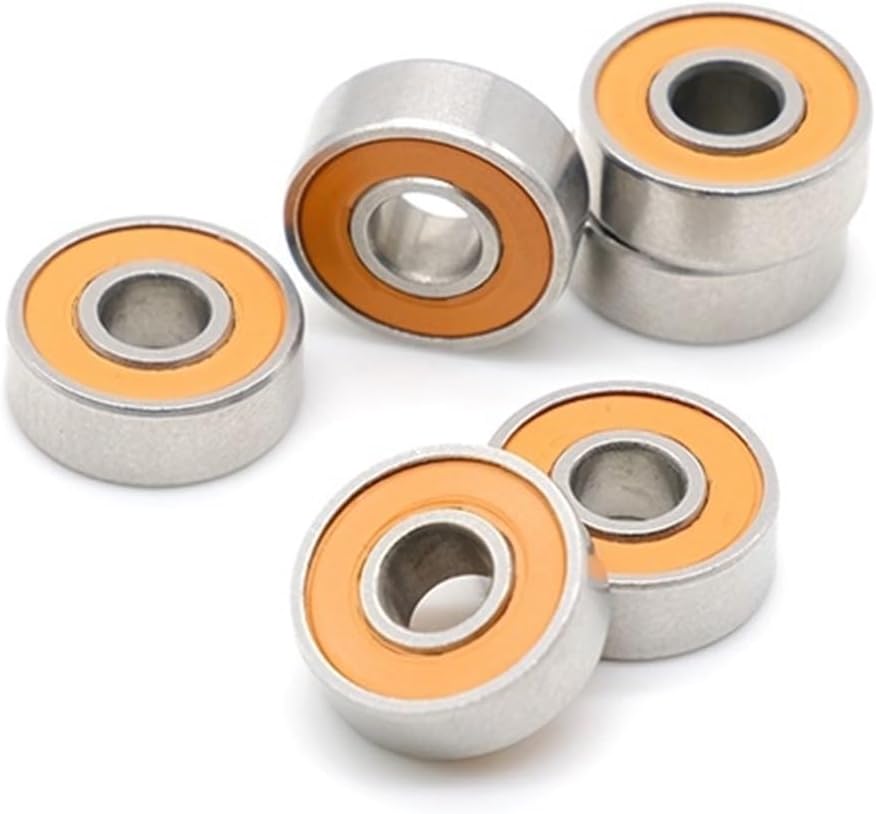 10pcs S694-2RS CB 4x11x4mm ABEC-7 Stainless Steel Hybrid Si3N4 Ceramic Ball Bearing for Fishing Gear S694RS