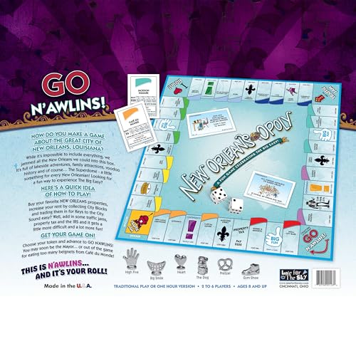 New Orleans-opoly juego de mesa standard miniatura 5