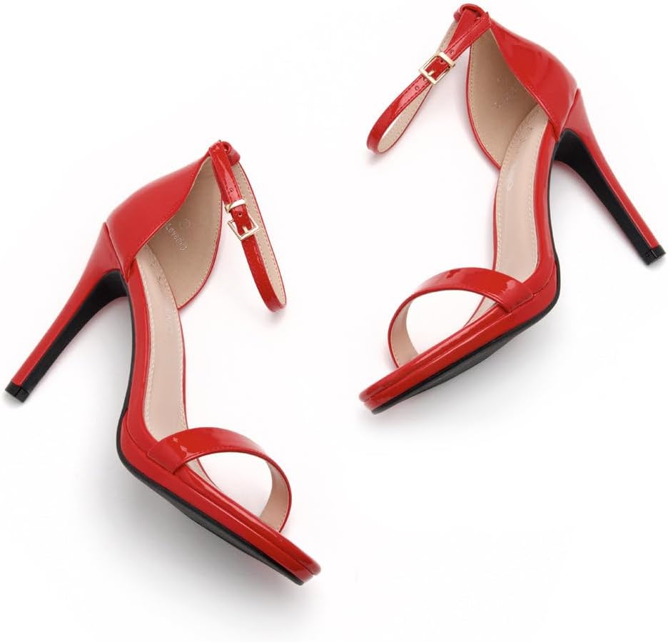 Shoe Land Women’s High Heels – Open Toe Stiletto Heels with Adjustable Ankle Strap | Dressy Sexy Strappy Heeled Sandals for Wedding, Prom, Party & Evening Wear - Image 2