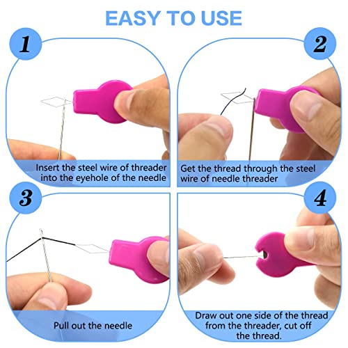 Needle Threaders Tool Set 19 In 1 For Hand Sewing, Sewing Machine, Diy (5 Pcs Gourd Shaped Threaders + 5 Pcs Thumb Shaped Threaders + 2 Pcs Drawstring Threaders + 2 Pcs Seam Rippers + 5Pcs Needles)… #TOP23