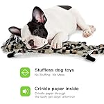 SHARLOVY Dog Squeaky Toy No Stuffing 6 Pack, Dog Toys Crinkle for Small Puppy, Durable Chew Plush Cute Animals Natural for Teething Pet - Image 3