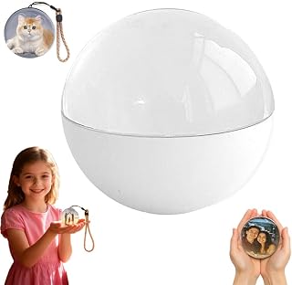 Memory Orb Ornament Sphere Ball, Core Memories Orb Christmas Ornament, Inside Out Memory Balls, WiFi Crystal Ball Custom Video Player, Personalized Gift for Anniversary Xmas(White,WiFi)