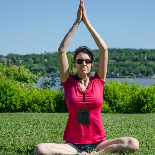 SECFOU Small Hanging Camping Bag Wear Resistant Storage Pouch for Outdoor Travel and Sports Lightweight Earphone and Coin Holder with Lanyard Camouflage Design3