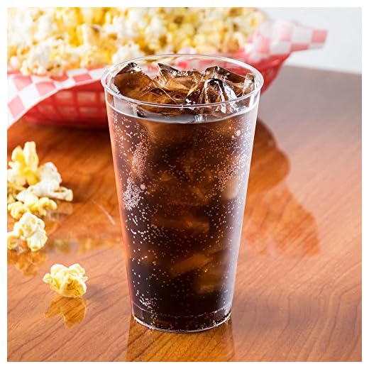 Elegante rígida de plástico transparente - Tall fiesta vasos/vasos - 16oz (454ml) - 40 piezas