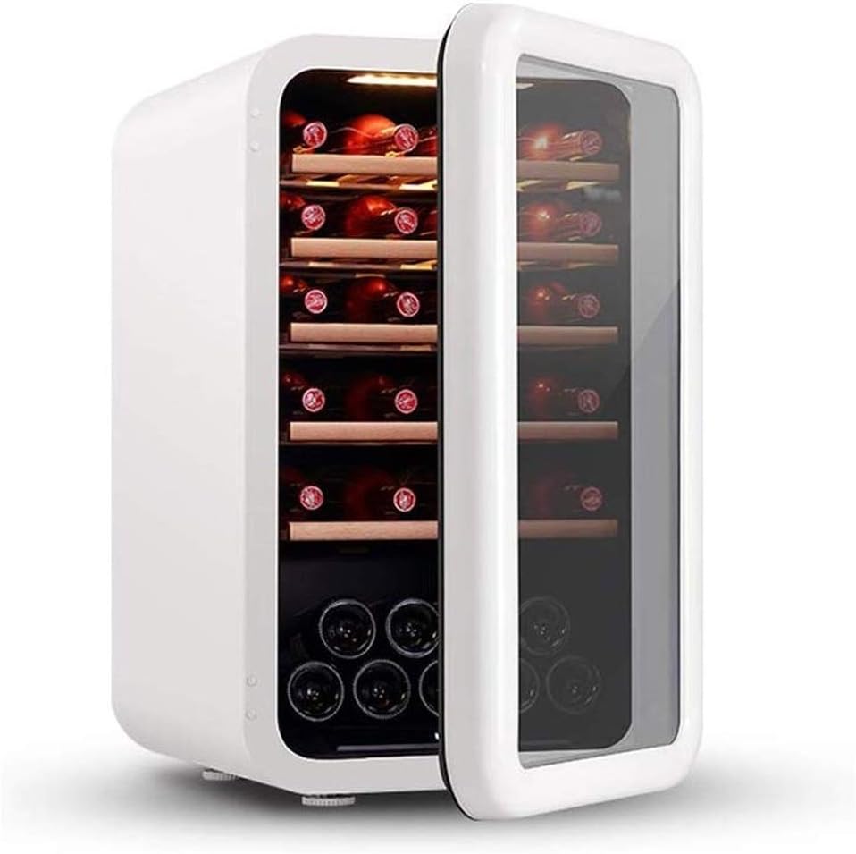 Multifunctional Stainless Steel Red and White Wine Cooler, Countertop Wine Cellar, Countertop Compressor Cooling, Quiet