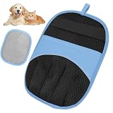 Simsky Tierhaarentferner Handschuh, Fell Magnet Handschuh für Hunde und Katzen Verdicktes Design mit starker elektrostatischer Saugkraft Tierhaarentferner Handschuh für Sofa, Autositz & Kleidung, Blau