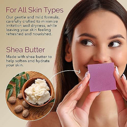 Age Of Sage Natural Soap Set For Women - Handmade Moisturizing Artisan Soap Gift Set W/Essential Oil - 4Pk Fruity Scent: Mango Papaya, Pomegranate Cherry, Raspberry Rush, & Tangerine Grapefruit #TOP2