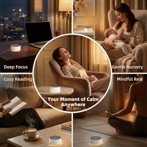 Kipcush Angel V1 Simple Nursery Sound Machine with 8-Color Night Light — view 7