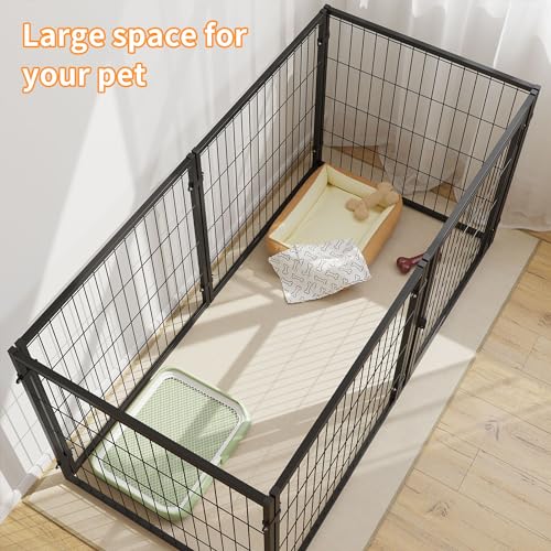 Dog-Crate-for-Large-DogsHeavy-Duty-Large-Dog-Crate-Dog-Cage-Dog-Kennel-Puppy-Dog-Playpen-Dog-Pen-Fence-Pet-Cage-Pet-Playpen-Yard-Indoor-Outdoor-XL-XXL