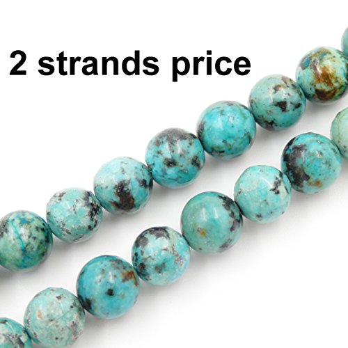 Malahill Premium Gemstone Beads For Jewelry Making Precious Natural Stone Beads Wholesale 2 Strands Aaa Grade African Turquoise Beads 6Mm #TOP1