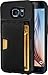 Silk Galaxy S6 Wallet Case - Q Card Case for Samsung Galaxy S6 - Ultra Slim CM4 ProtectiveKickstand Credit Card Carrying Case (Black Onyx)