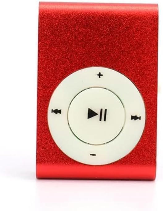 Drumstone Mini Back Clip MP3 Player – 15-Year Guarantee Portable Music Player with Earphones, USB Charging & 32GB Expandable Memory for Gym, Running & Outdoor Use