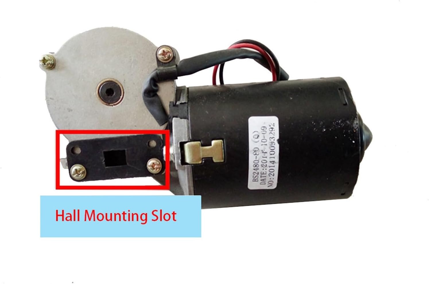 BS2480 Garage Door Motor Torque DC24 8N.m 55rpm Worm Gear Reducer Motor (Size : Hall Limit, Color : 24V)