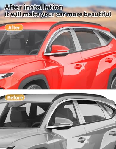 Image of in-Channel Window Visors Rain Guards for Hyundai Tucson 2022-2026