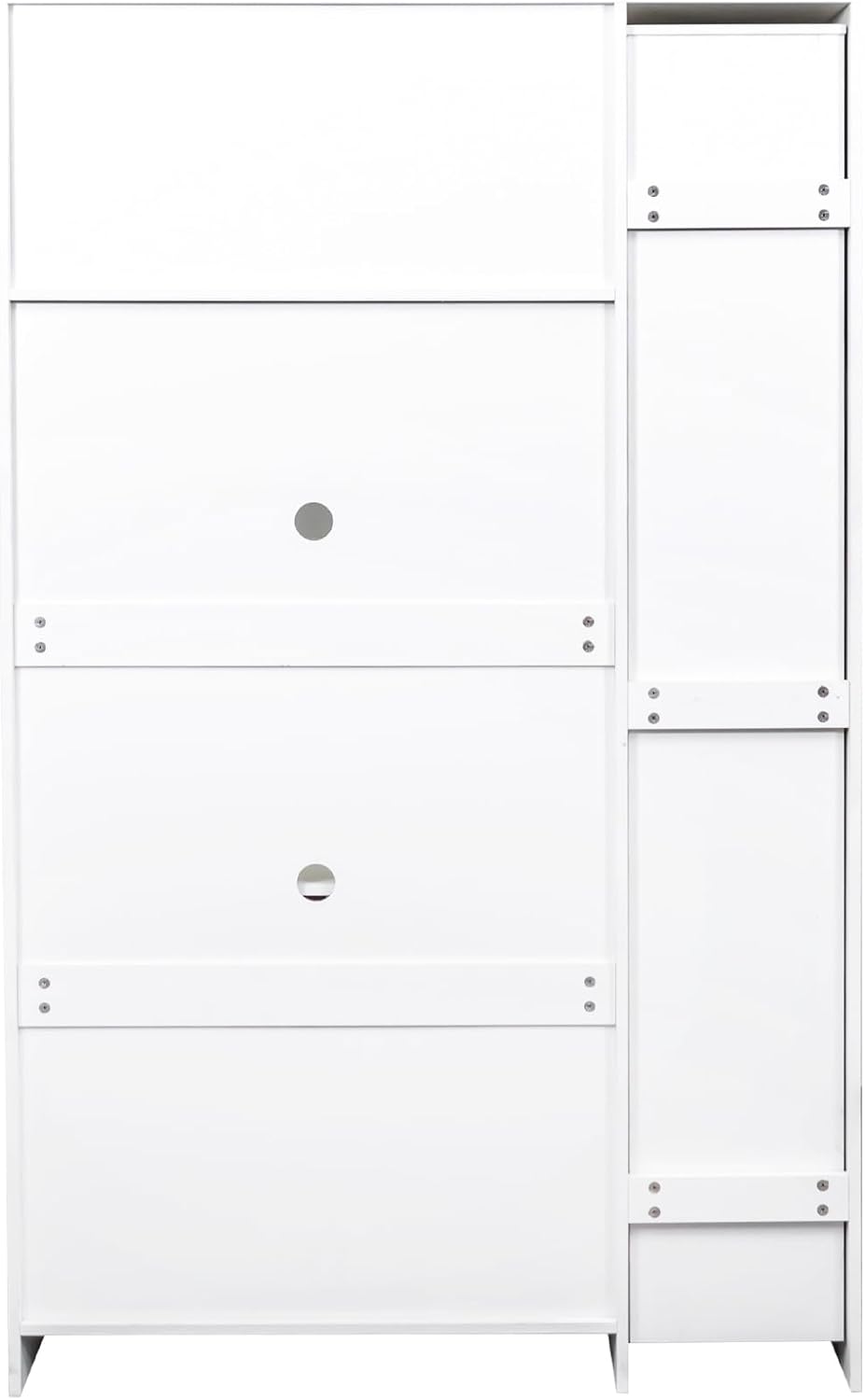 Modern Kitchen Pantry Storage Cabinet,Gold Handles,Freestanding Pantry Organizers with Pull-Out Multi-Tier Storage Shelf for Kitchen, Dining Room