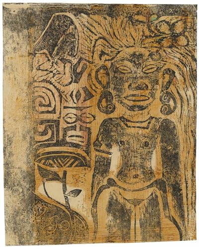 Lienzo decorativo vintage del Ídolo tahitiano Hina de Paul Gauguin en 60x90cm