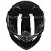 ILM Motorcycle Dual Visor Flip up Modular Full Face Helmet DOT 6 Colors Model 902 (M, Gloss Black)