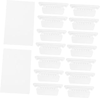 Operitacx 100 Peças Pastas Separadoras De Tags Abas De Arquivo De Clipe Abas De Índice Suporte De Pasta De Arquivo Guias De Índice De Classificação Abas De Pasta Suspensas E Inserções