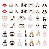Nombreuses utilisations : les breloques de style mixte peuvent être utilisées pour des colliers, des bracelets, des boucles d'oreilles, des pendentifs, des bracelets de cheville et d'autres bijoux faits à la main. Conviennent également pour porte-clés, projets de scrapbooking, accessoires décoratifs de téléphone portable, etc.