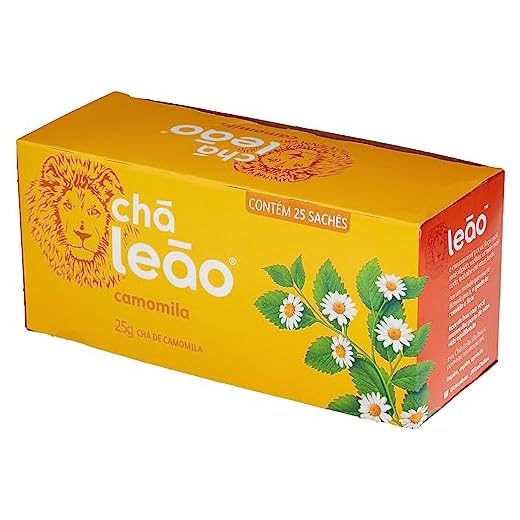 Leão Chá De Camomila Fuze Com 25 Saquinhos