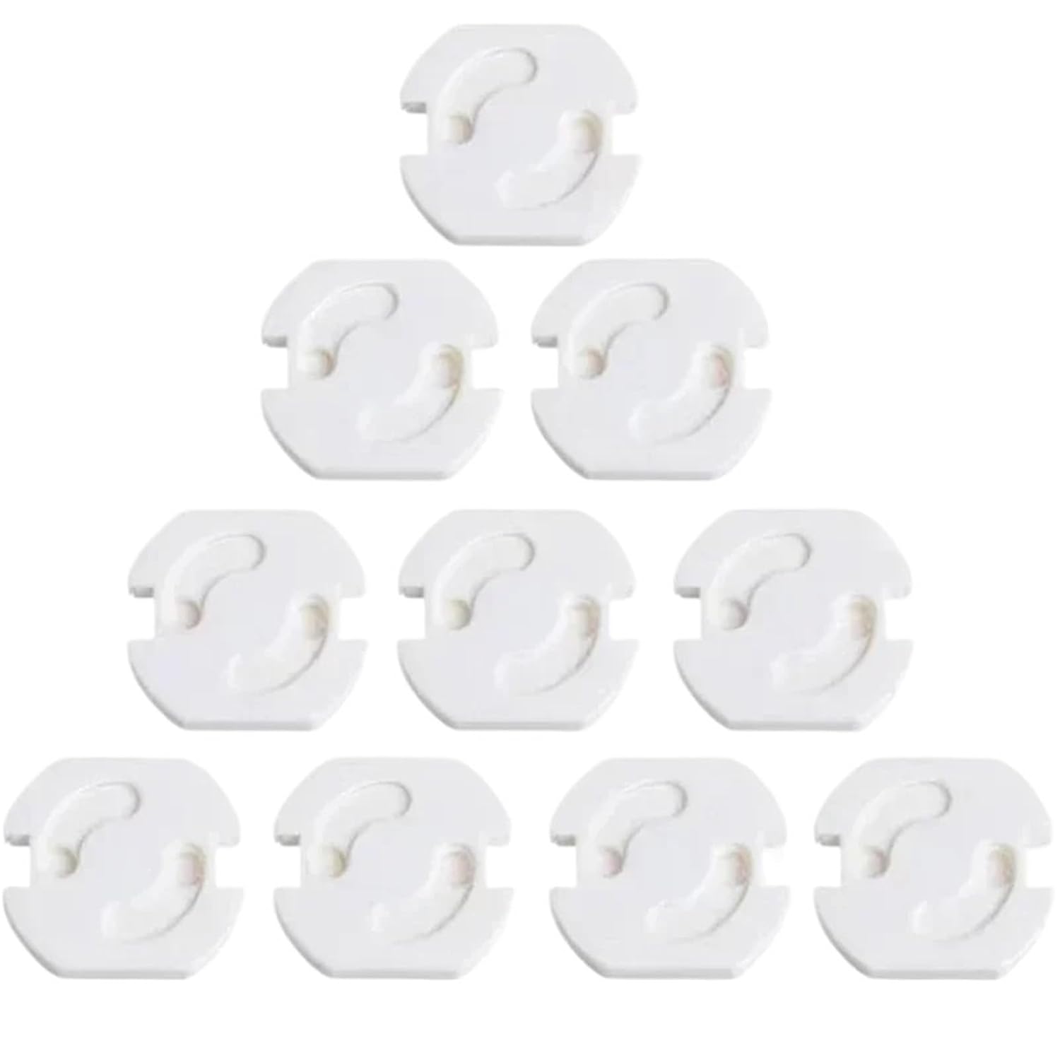 Outlet Plug Covers 40/50/60/70pcs Safety Electric Socket Outlet Plug Protection Security Two Phase Safe Lock Cover(50pcs)