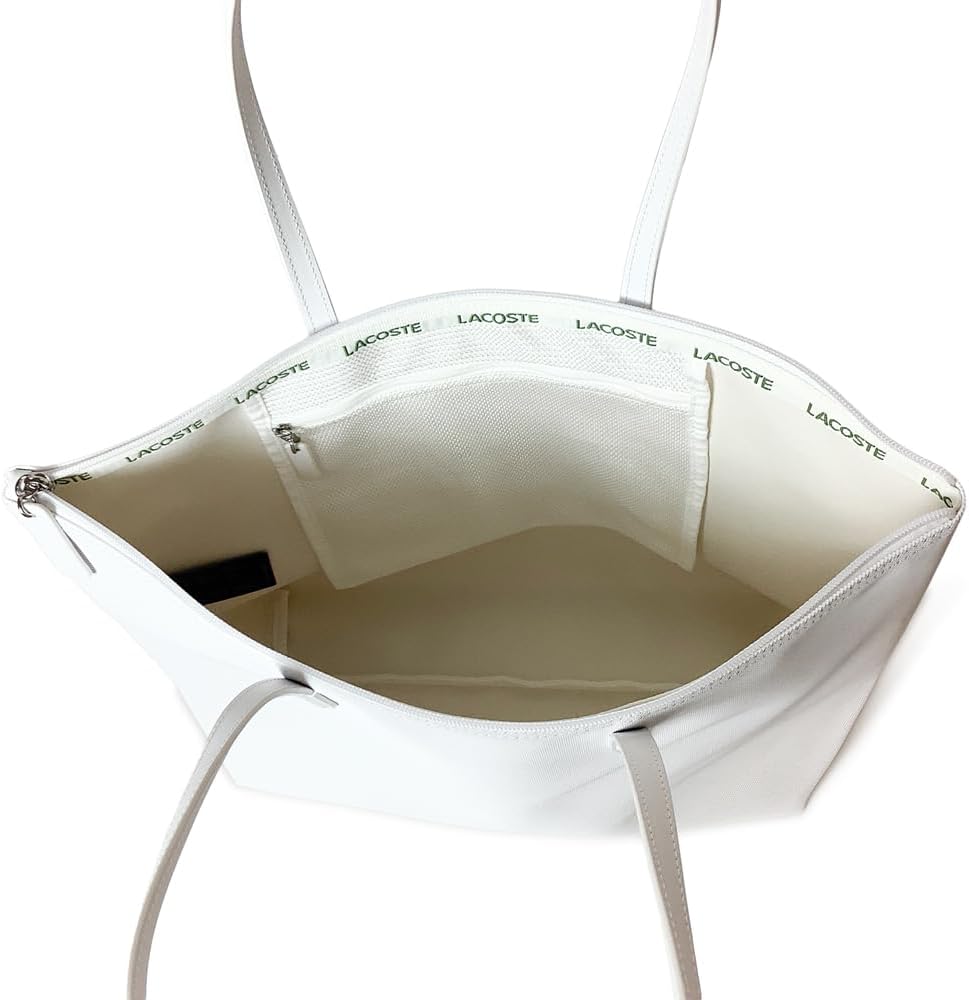 Lacoste Women's Large L.12.12 Concept Tote, Blanc, One Size