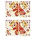 Artibetter 2Pcs 2022 Fenêtre de La Fenêtre du Nouvel an Chinois Stickers Autocollants Tiger Tiger Sprhsives Festival Festival Fête de La Porte Fenêtre Coller des Décalcomanies Clings pour
