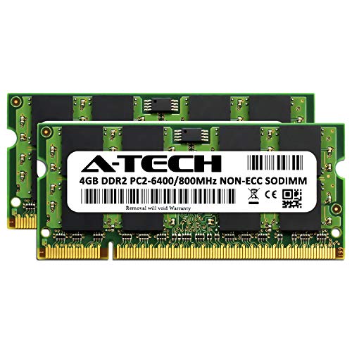 8GB KIT (2 x 4GB) für Dell Inspiron 14 1440 1545 1546 1750 Zino HD (400) SO-DIMM DDR2 NON-ECC PC2-6400 800MHz RAM-Speicher Original A-Tech Marke – Bild 3