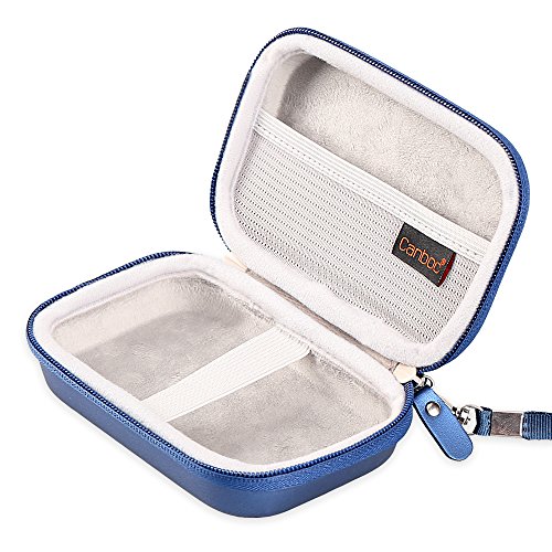 Canboc Hard Carrying Case For Anker 622/633/621 Magnetic Battery (Maggo/Maggo With Popsocket), 5000Mah Foldable Magnetic Wireless Portable Charger, Power Bank Holder, Mesh Pocket Fit Cable, Blue #TOP2