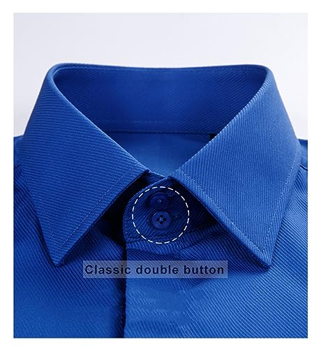 Azedssw Men's French Cuff Dress Shirt Button Shirt Men Business Formal Shirts Wedding Cufflinks Tuxedo Shirt3