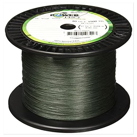 Power Pro Spectra Fiber Braided Fishing Line, Moss Green, 150YD/30LB