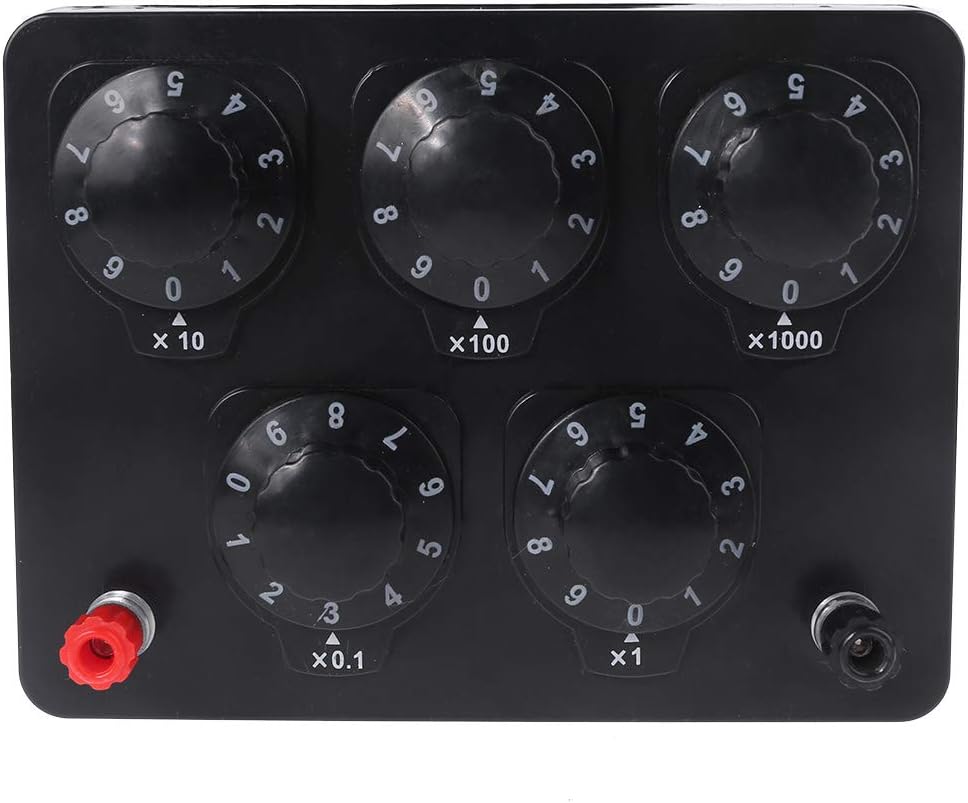 Pratyahara 0-9999 Ohm Boîte De Résistance Décade 0-9999 Ohms - Précision 1 Ohm - Pour Électronique/Enseignement Outil éducation Physique