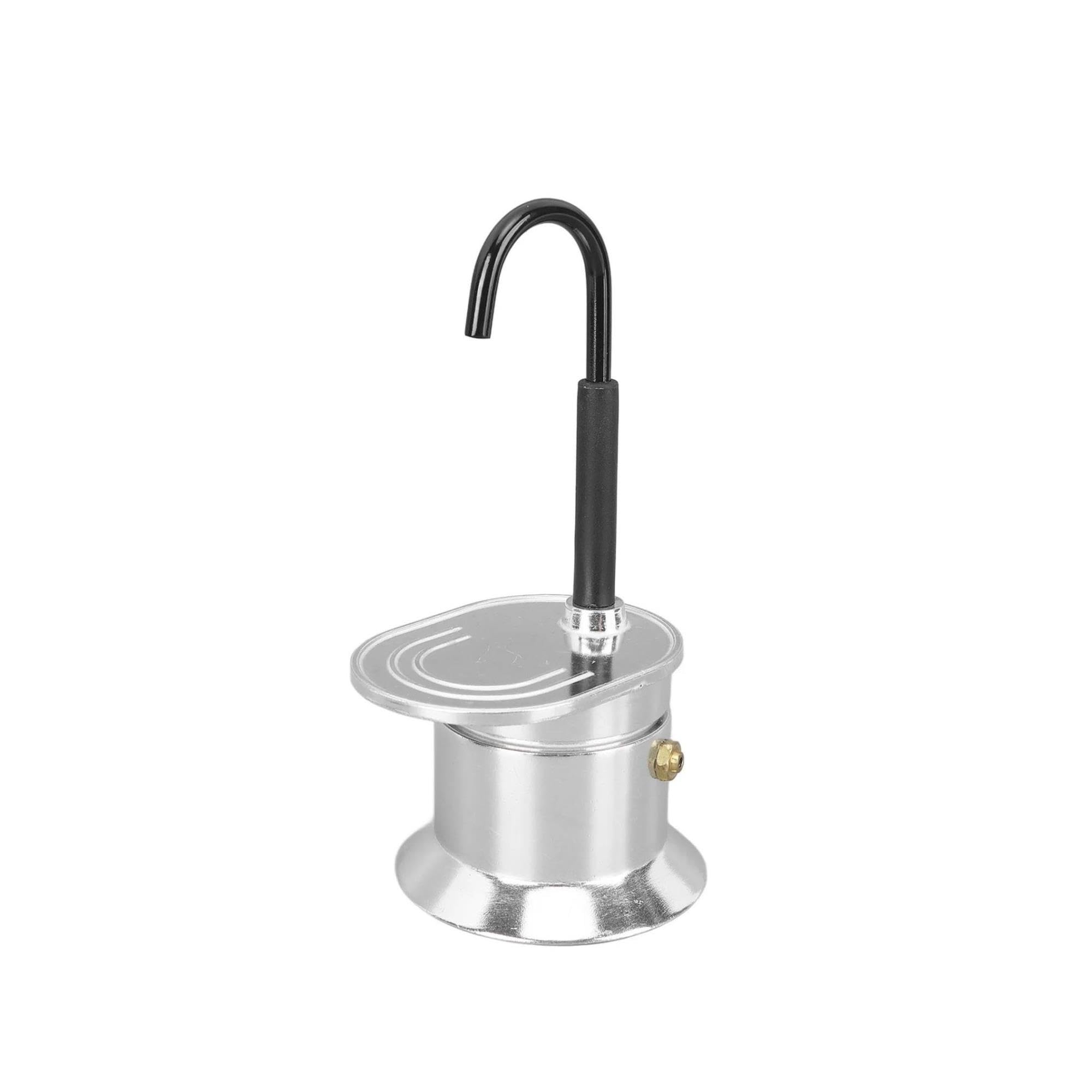 Generico Moka 50ml Tubo Singolo Caffettiera Espresso Alluminio da Viaggio