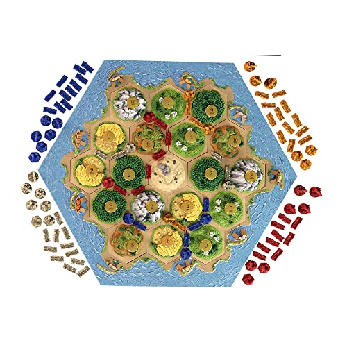 Catan 3D Edition Board Strategy Game With Immersive 3D Tiles | Adventure Game | Family Game For Adults And Kids | Ages 12+ | 3-4 Players | Average Playtime 60-90 Minutes #TOP3