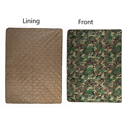 Tongcamo Poncho Liner Military Woobie Outdoor Camping Woobie Blanket for Travel, Beach, Grass, Picnic, Car Emergency, Outdoor, Survival - Thumbnail 7