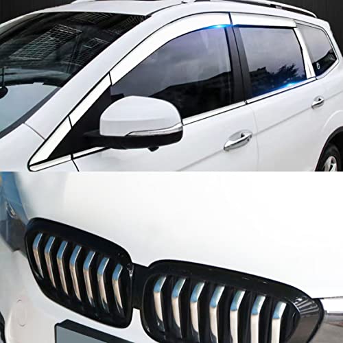 16Ft Chrome Silver Automotive Car Exterior And Interior Molding Trim Universal Bumper Window Door Body Side Decorative Strip Scratch-Proof (1/2 Inch (12Mm)) #TOP6
