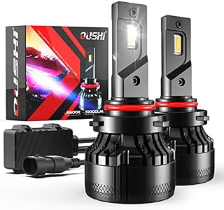 9005 LED Headlight Bulb, OUSHI 110W 2x10000LM Extremely Bright 6500K Xenon White High Power Canbus Error Free HB3 LED Headlights Conversion Kit (Pack of 2)